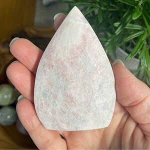 Elegant Pink Stone Home Accent. Pink opal tear drop